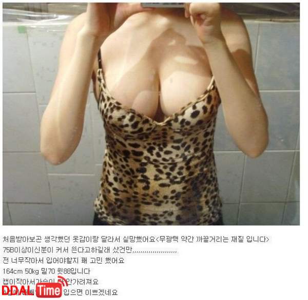 쇼핑몰 후기.. "A컵 빼빼 언니들 입으세요" 이미지 #1